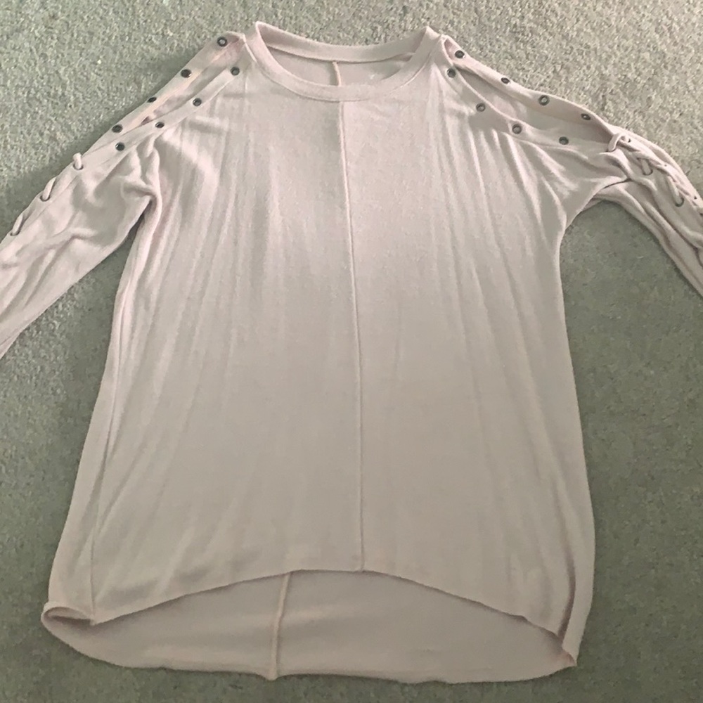 Soft & sexy plush AE off the shoulder long sleeve